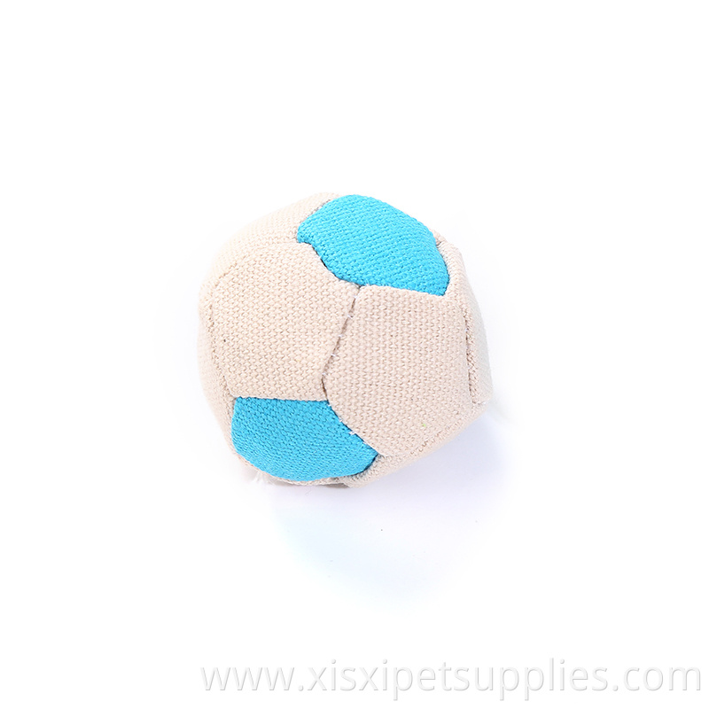 canvas football stuffing with catnip pet cat accessories toy